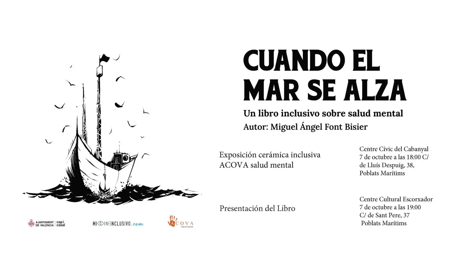 Presentación de libro inclusivo sobre salud mental: Cuando el mar se alza