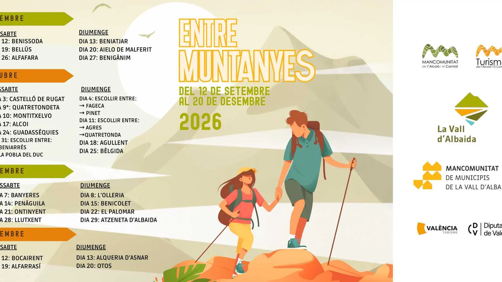 Randonnée entre montagnes 2026